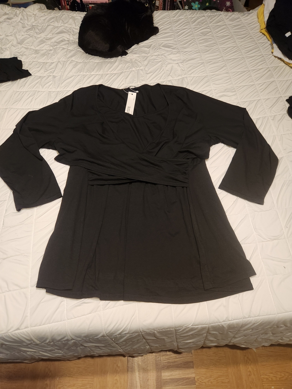 BloomChic Black Scoop Neck Top